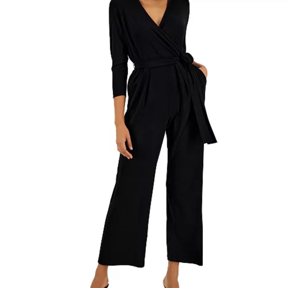 Alfani Black Wrap Jumpsuit